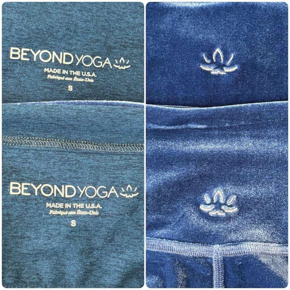 BEYOND YOGA Velvet Velour Flare Leggings Pants Cami Tank Matching Sexy Set Sz S - Picture 12 of 12
